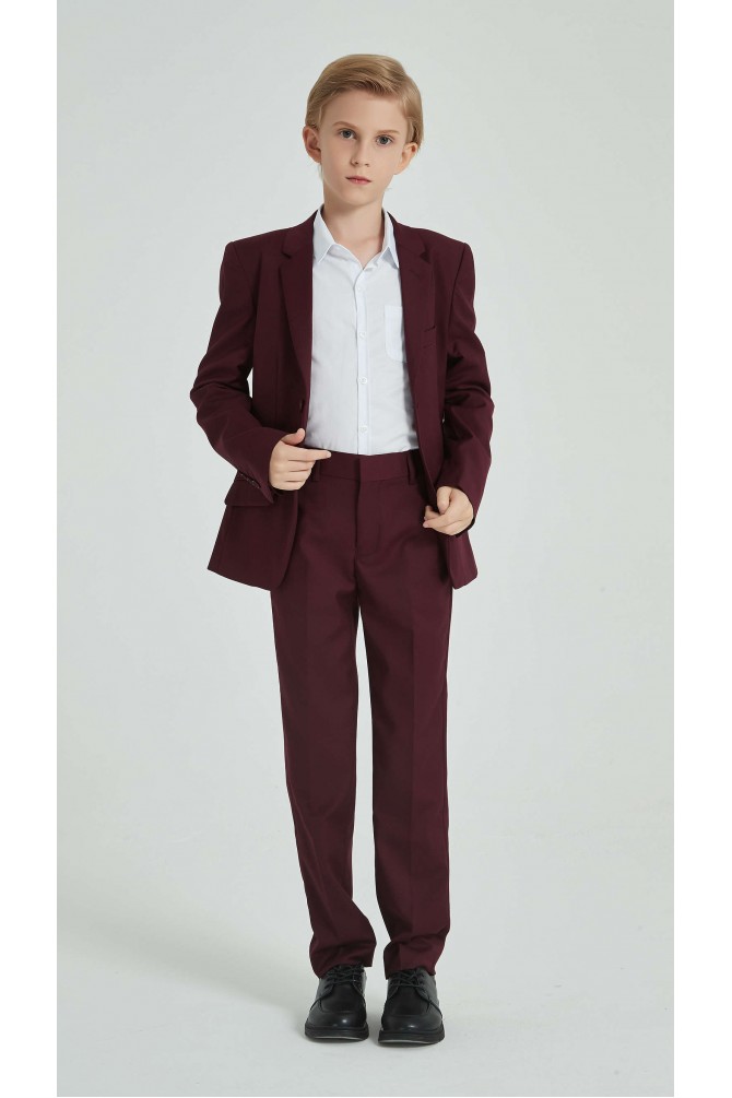 Kids suit in burgundy 