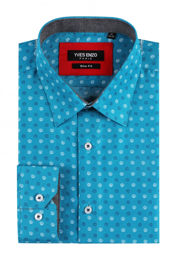 Chemise slim fit motifs CERCHIO