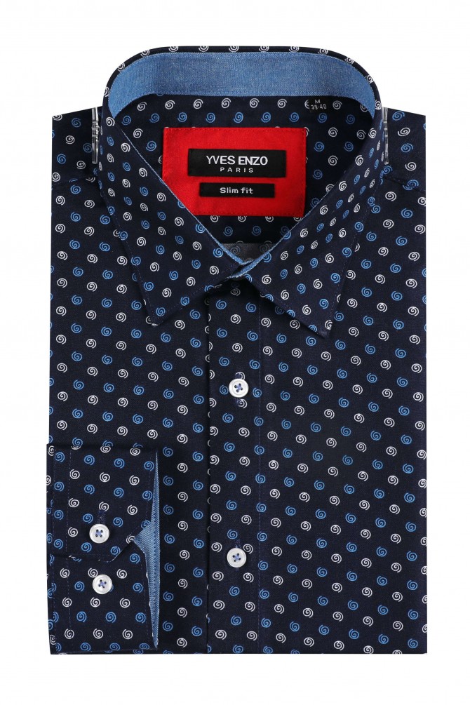 Chemise slim fit motifs CERCHIO